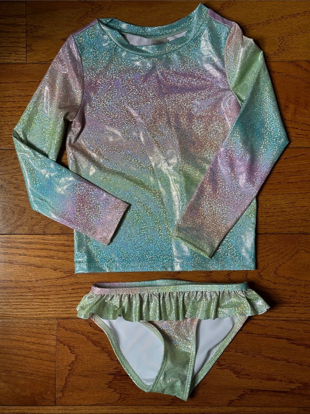 Rainbow Rashgard 2-piece bathing suit
